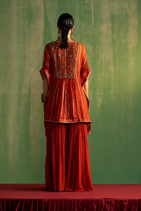 Nyla Rust Kaftan Set